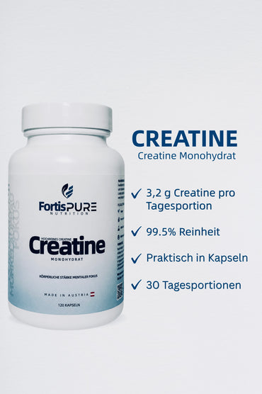 FortisPURE Creatine Monohydrat Kapseln