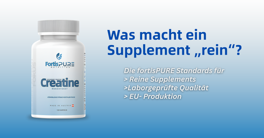 Was macht ein Supplement rein? | FortisPURE Qualität